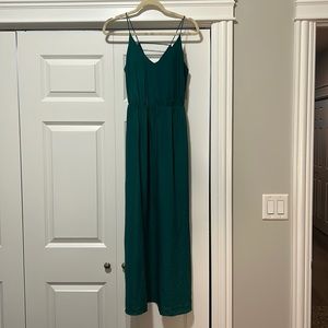 Never worn! Green maxi dress from Loft Outlet